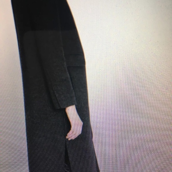 VINCE Charcoal Wool Longline Shell Coat Small - Picture 3 of 9